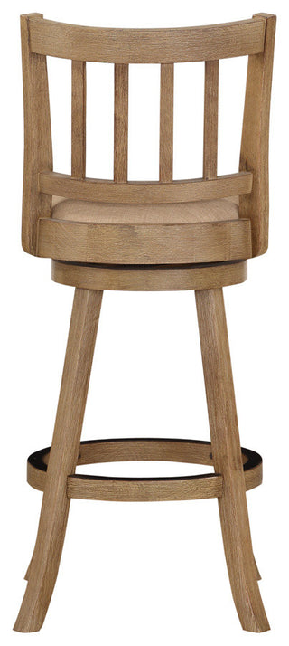 29" Sheldon Barstool, Driftwood Gray Wire-brush and Oatmeal