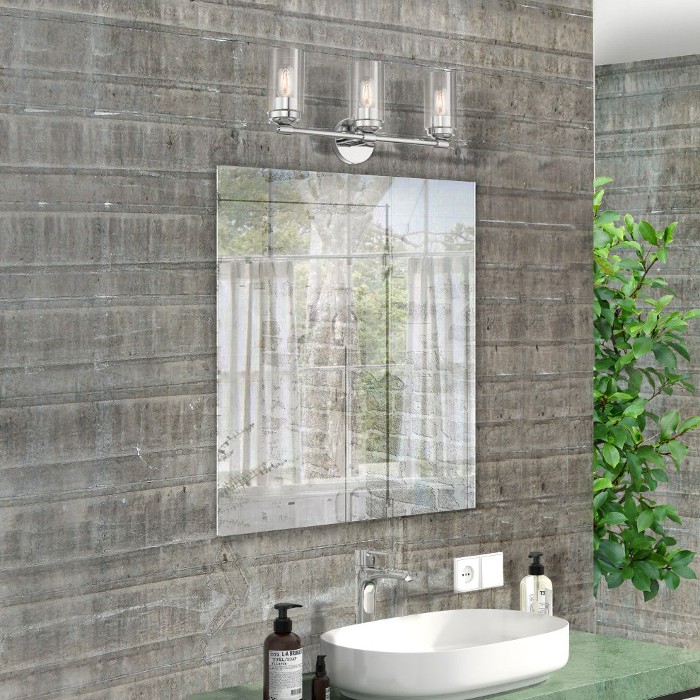 Whittier 3-Light Polished Chrome Vanity Sconce