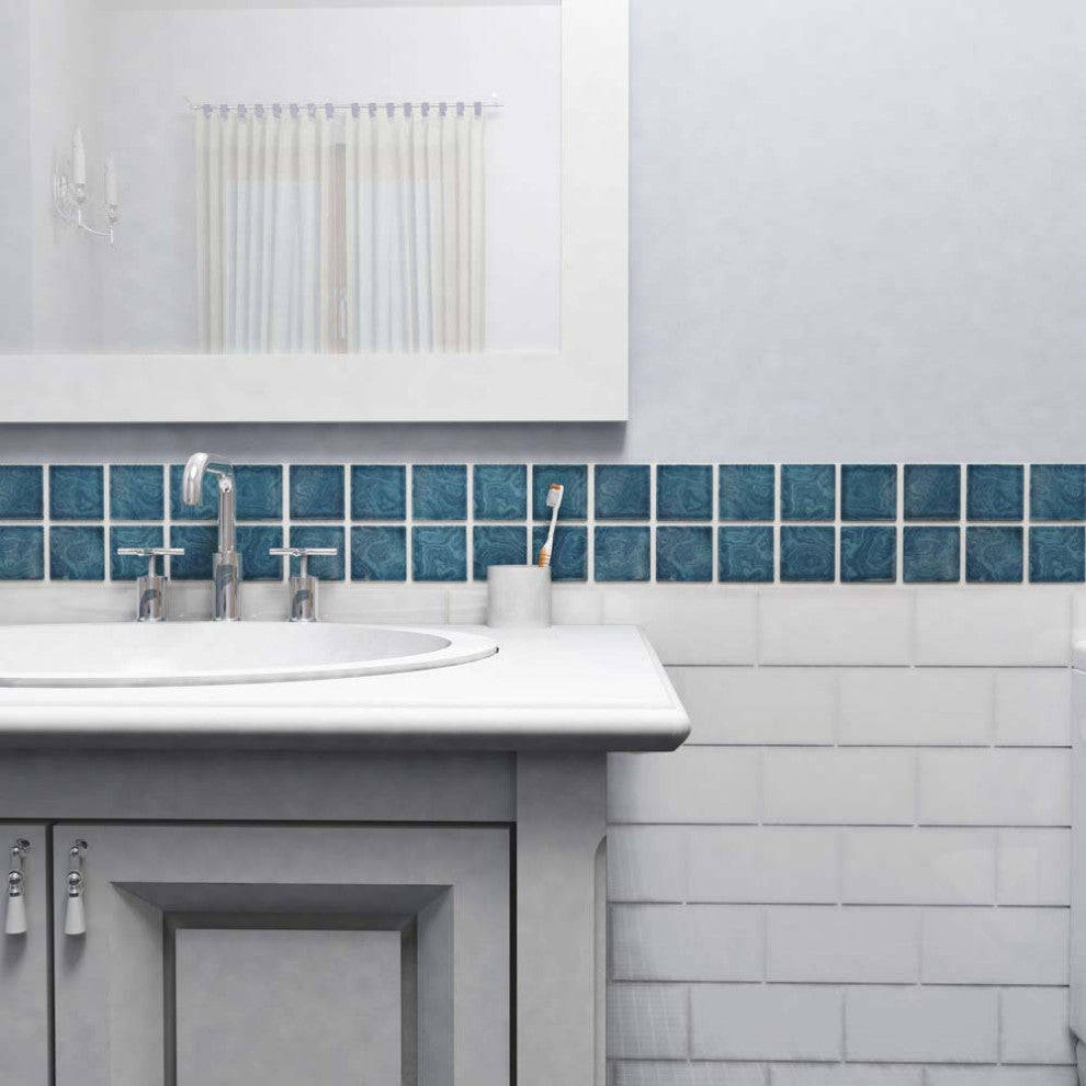 Resort Coral Blue Porcelain Floor and Wall Tile