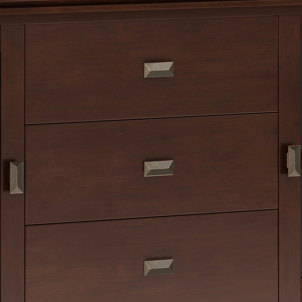 Artisan SOLID WOOD Large Sideboard Buffet in Russet Brown