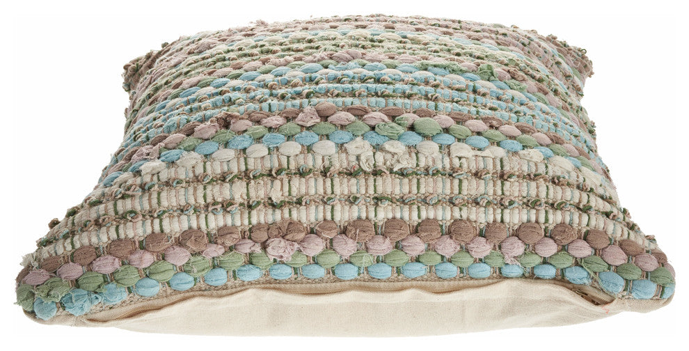 Verdant Weave Throw Pillow
