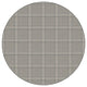 Quartz Herrington Plaid Area Rug Milliken Tactesse Nylon, RND 3'