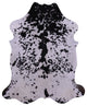 7' 5" X 6' 3" Salt and Pepper Natural Cowhide Rug C2325