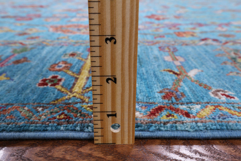 5' 7" X 8' 2" Persian Tabriz Hand Knotted Wool Rug Q8250