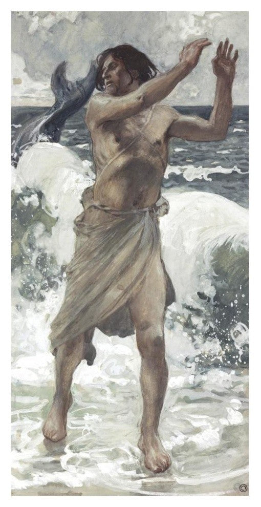 "Jonah" Digital Paper Print by James Tissot, 20"x38"