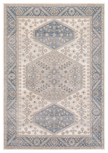 Surya Seattle STA-2317 7'10"x10'2" Rug, Khaki/Denim/Medium Gray/White