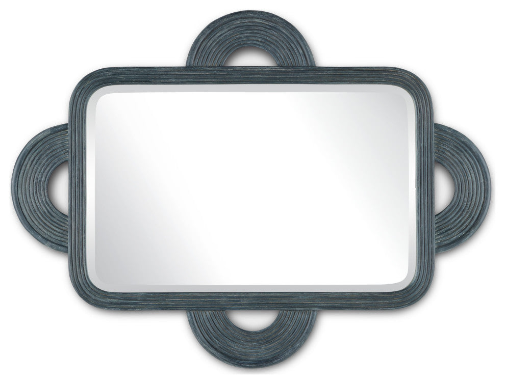 Santos Vintage Navy Rectangular Mirror