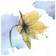 "Watercolor Graphitge Flower VIII" Digital Paper Print by Avery Tillmon, 20"x20"