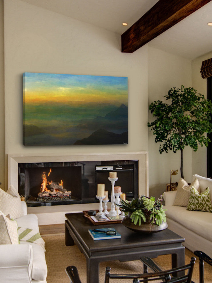 "Warm Landscape" Fine Art Canvas Print, 18"x12"