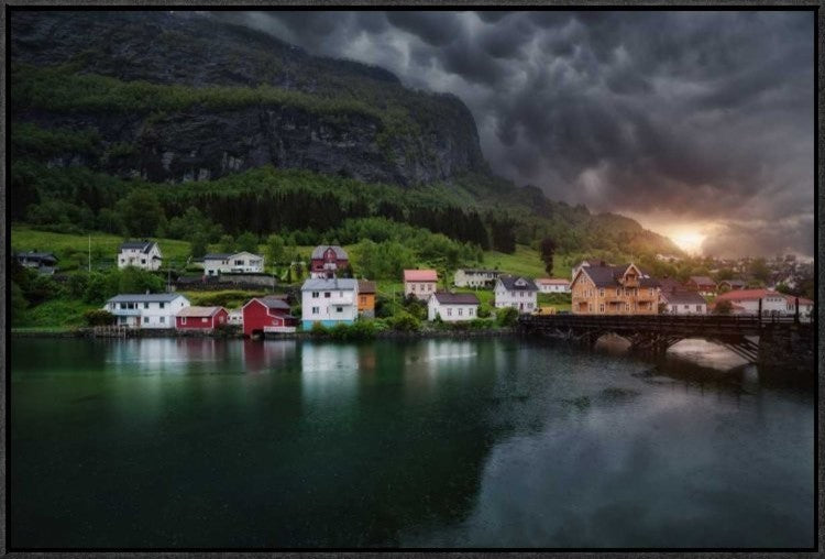 "Stryn" Framed Canvas Giclee by Juan Pablo De, 31x21"