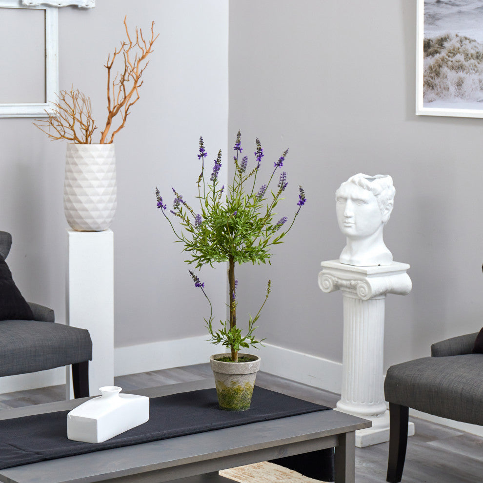Lifestyle image showing the product in a real room with decor; full product visible.