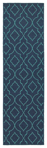 Meridian 7541B, Navy/Blue, 7'10"x7'10"