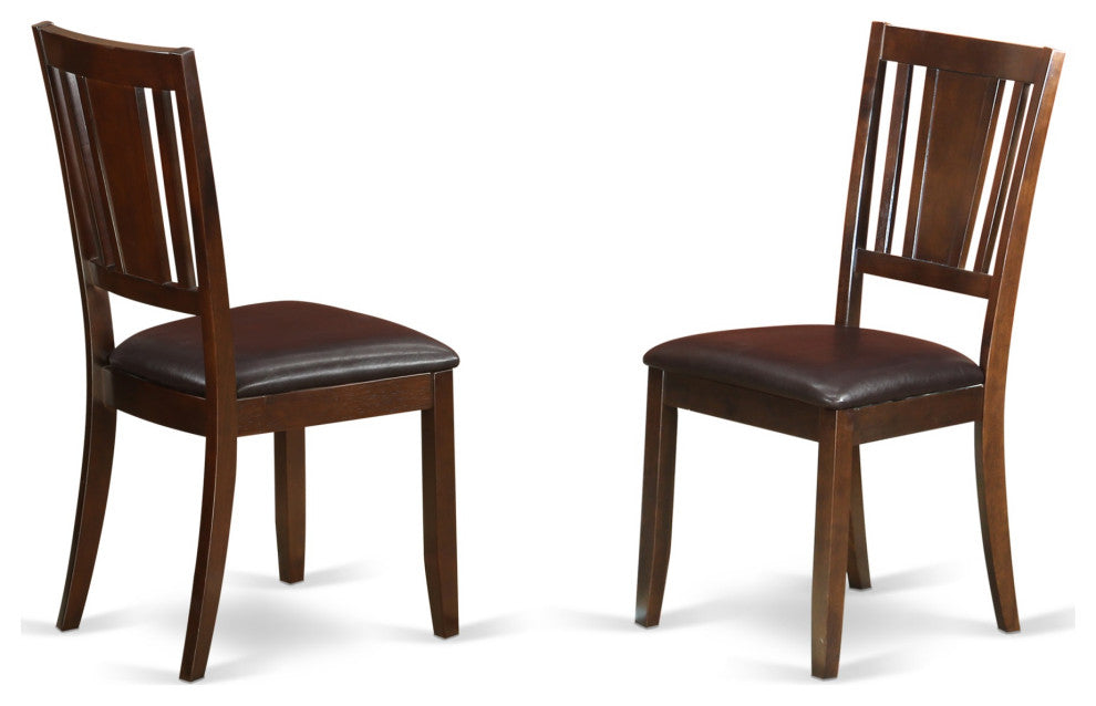 Dudl5-Mah-Lc 5-Piece Formal Dining Room Set-Table And 4 Chairs For Dining Room