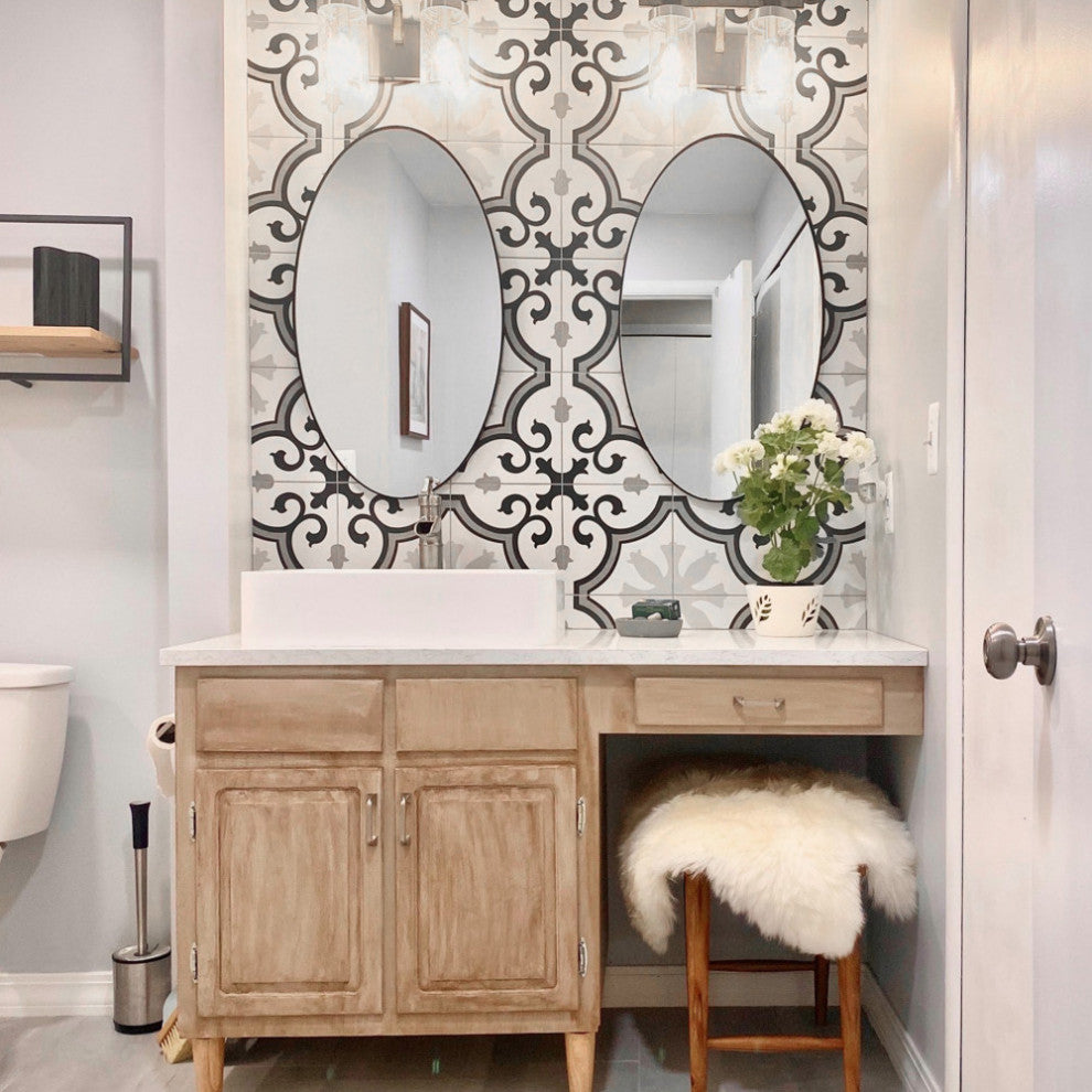 Lacour Porcelain Floor and Wall Tile, Grey