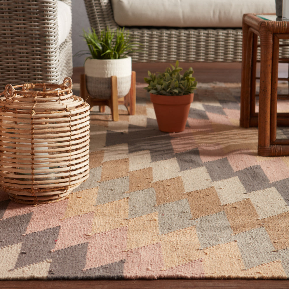 Jaipur Living Mojave Indoor/Outdoor Geometric Multicolor Area Rug, 3'6"x5'6"