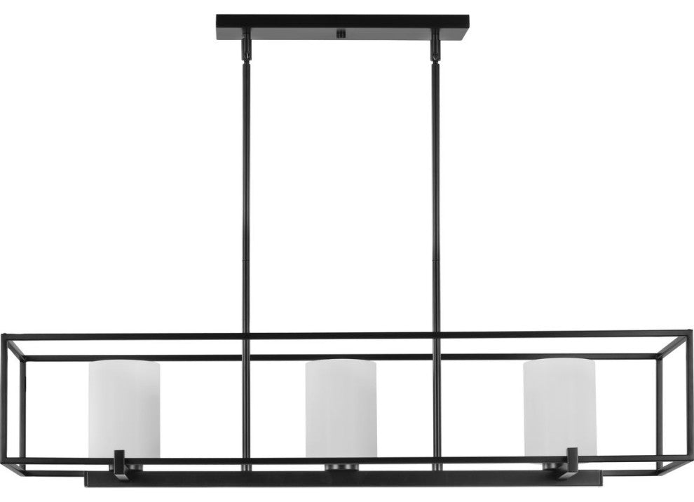 Chadwick 3-Light Matte Black Island Chandelier