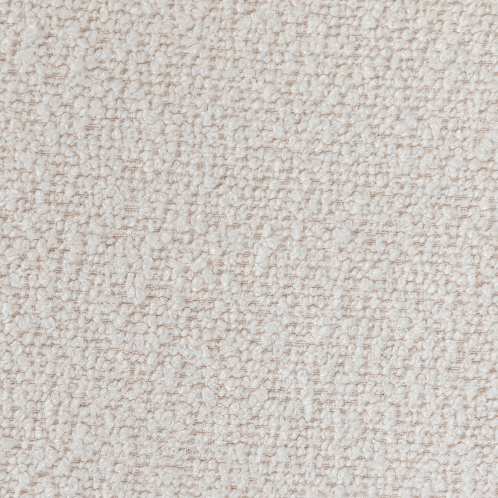 34" Wide Boucle Upholstered Swivel Armchair, Beige