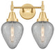 Innovations 447-2W-SG-G165-LED 2-Light Bath Vanity Light, Satin Gold