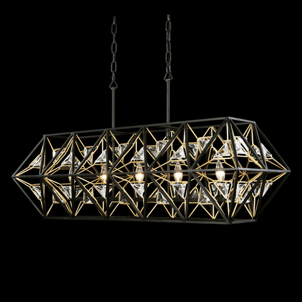 Marcia 5-Lt Linear Pendant - MB/FG