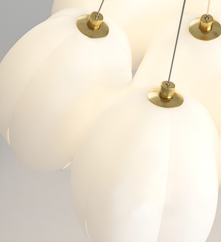 Idro | Modern Ceiling Chandelier in the Shape of Flower for Bedroom, Dining Room, 7 Heads, Trichromatic Light