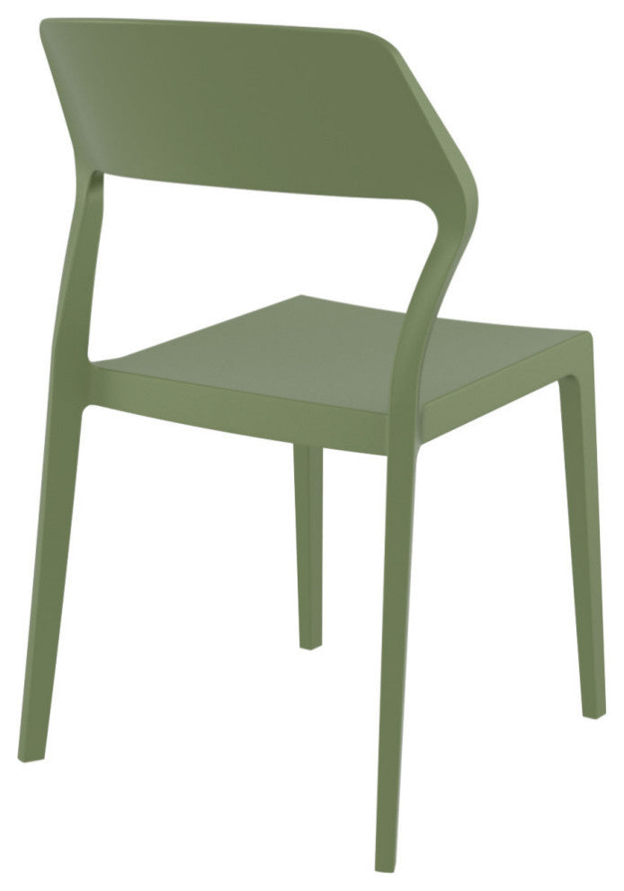 Snow Dining Chair Olive Green, Set of 2