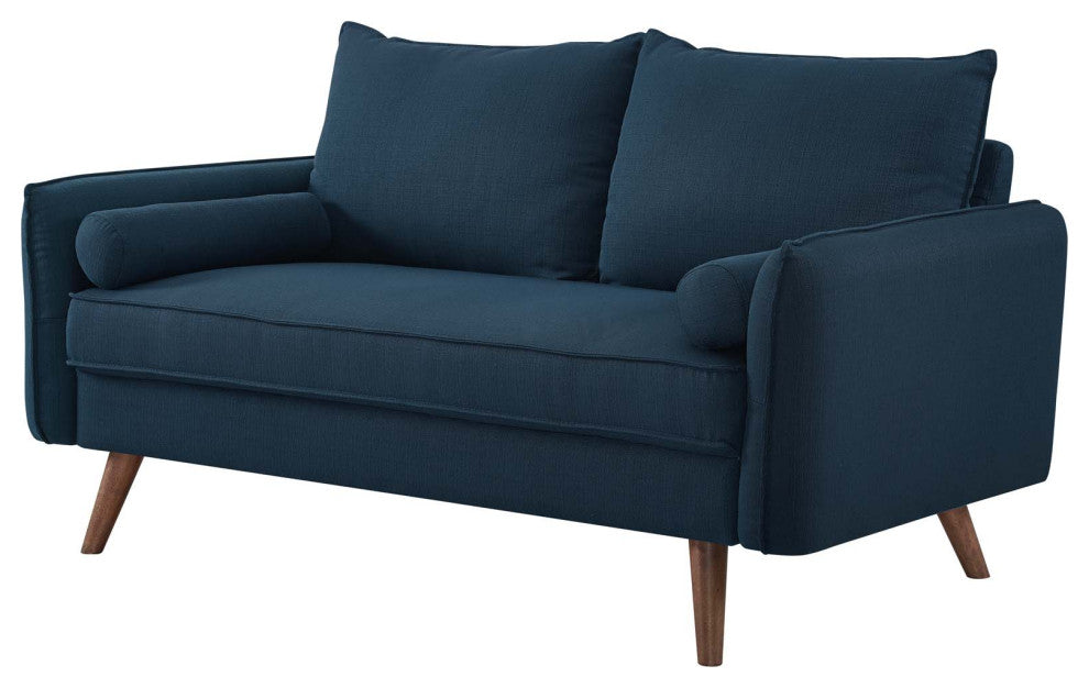 Loveseat and Sofa Set, Fabric, Navy Blue, Modern, Living Lounge Hospitality