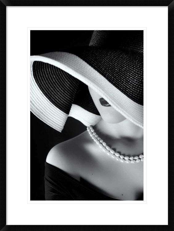 "La Femme Au Chapeau" Framed Digital Print by Ruslan Bolgov (Axe), 22x30"