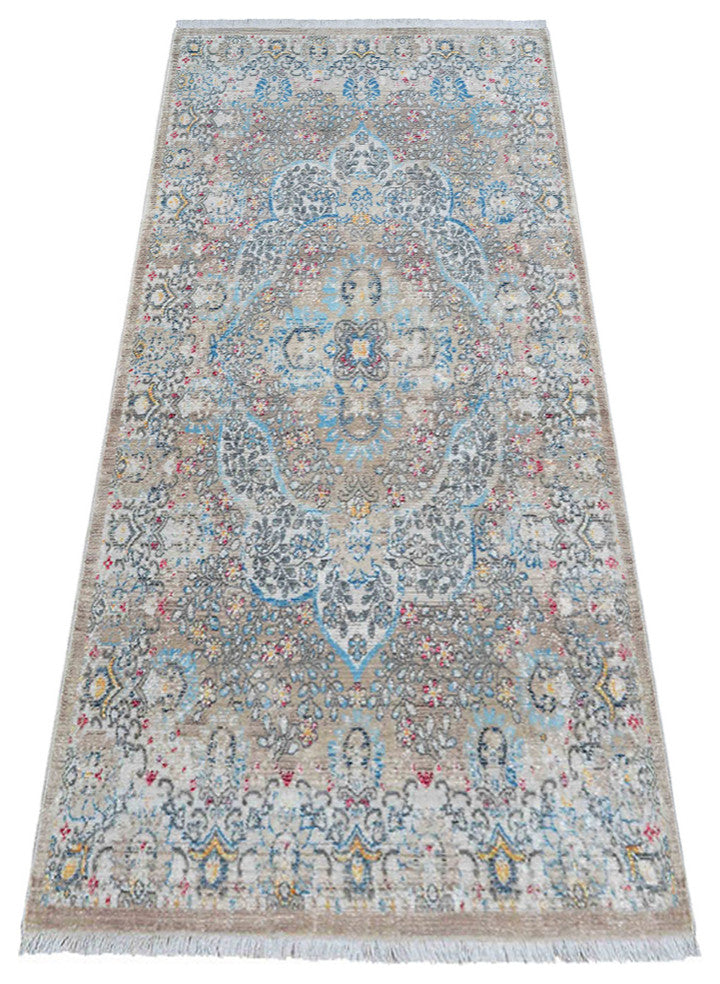 MACHINE MADE POLYESTER AREA RUGS  -Beige Black Color, Oriental ,Living room rug