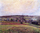 Camille Pissarro The Village of Eragny, 20"x25" Wall Decal Print