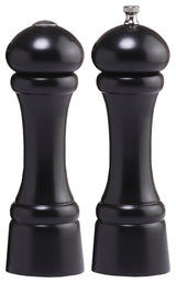 Chef Specialties Pro Series Windsor Pepper Mill and Salt Shaker Set, Black