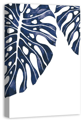 Tropical Indigo Leaves 20x30 Canvas Wall Art