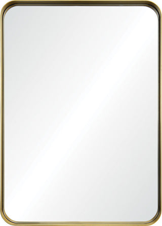 Renwil Barton Brushed Gold Antique Iron Framed Wall Mirror