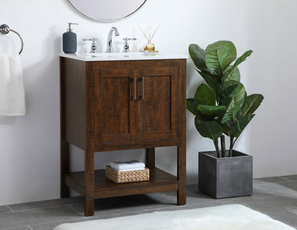 Elegant VF16024EX Bathroom Vanity, Espresso