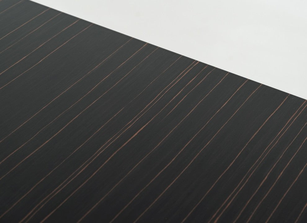 Modrest Chadwick Modern Ebony and Rosegold Dining Table