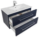 Milano Wall Hung Vanity, Blue, 36"