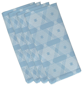 Decorative Holiday Napkin, Set of 4, Light Blue