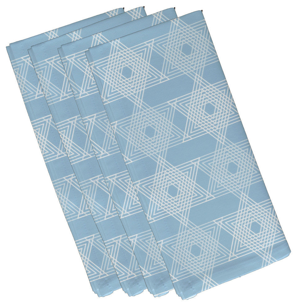 Decorative Holiday Napkin, Set of 4, Light Blue