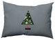 Crazy Christmas Decorative Throw Pillow, Mid Gray, 14"x20"