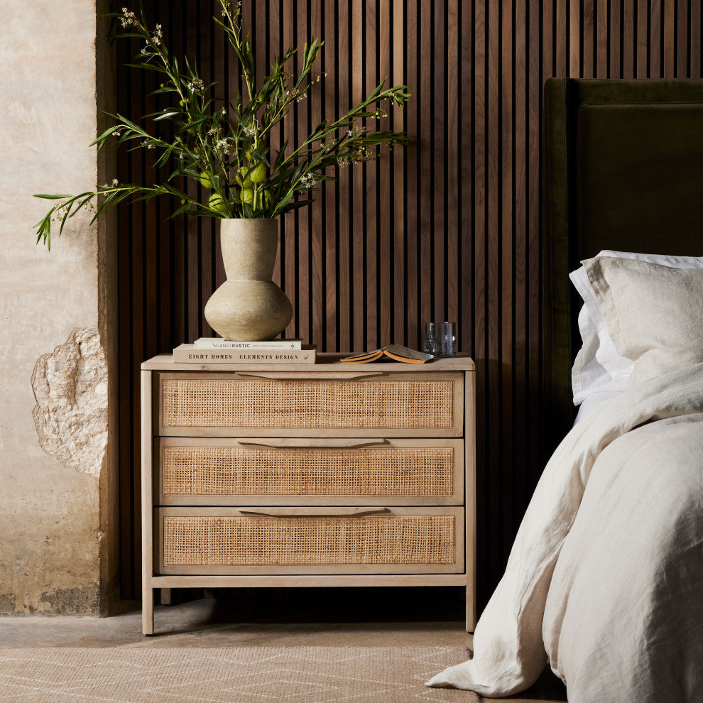 Sydney Large Nightstand-Natural Mango