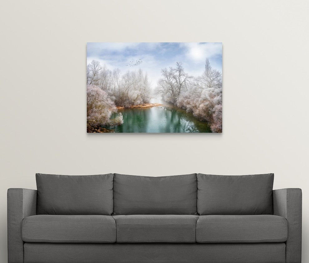 "White Paradise" Wrapped Canvas Art Print, 48"x32"x1.5"