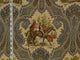 Horse Jockey Fabric Paisley Blue Toile, Sample Cut
