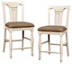 Furniture of America Hendrix Wood Counter Height Chair in White (Set of 2)