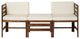 Sanibel Modular Outdoor Acacia L/R Chairs and Ottoman - Dark Brown