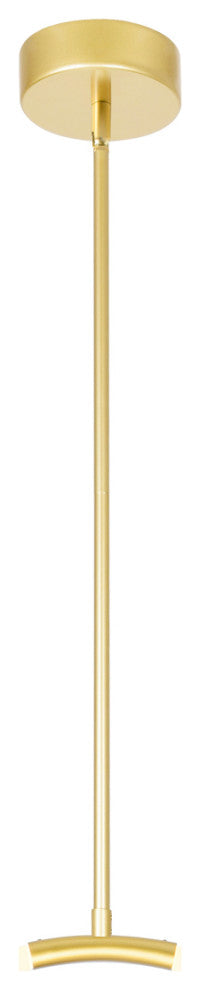 Hoops 1 Light LED Chandelier With Satin Gold Finish