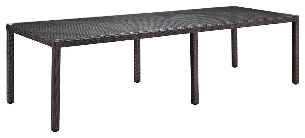 Espresso Orange Convene 11-Piece Outdoor Patio Dining Set