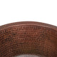 Premier Copper Products BR10DB2 10" Round Copper Bar Sink w/ 2" Drain Opening