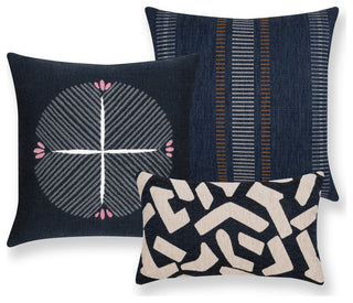 Journey Indigo Indoor/Outdoor Performance Pillow, 20"x20"
