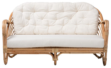 Kiki Natural Brown Rattan Loveseat