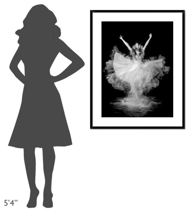 "Powder Burst" Framed Digital Print by Pauline Pentony Ba, 32x40"