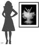 "Powder Burst" Framed Digital Print by Pauline Pentony Ba, 32x40"